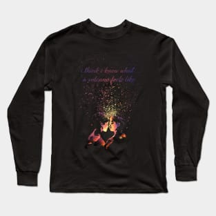 Emisue Dickinson Volcano Explosion Love Long Sleeve T-Shirt